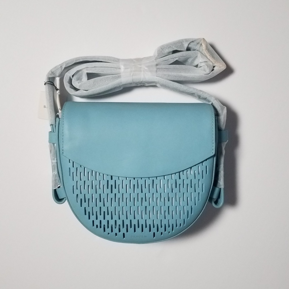 Skagen Sky Blue Leather Bag - Picture 1 of 5